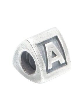 Pandora Alphabet Letter A Charm Sterling Silver Initial Bead – Retired